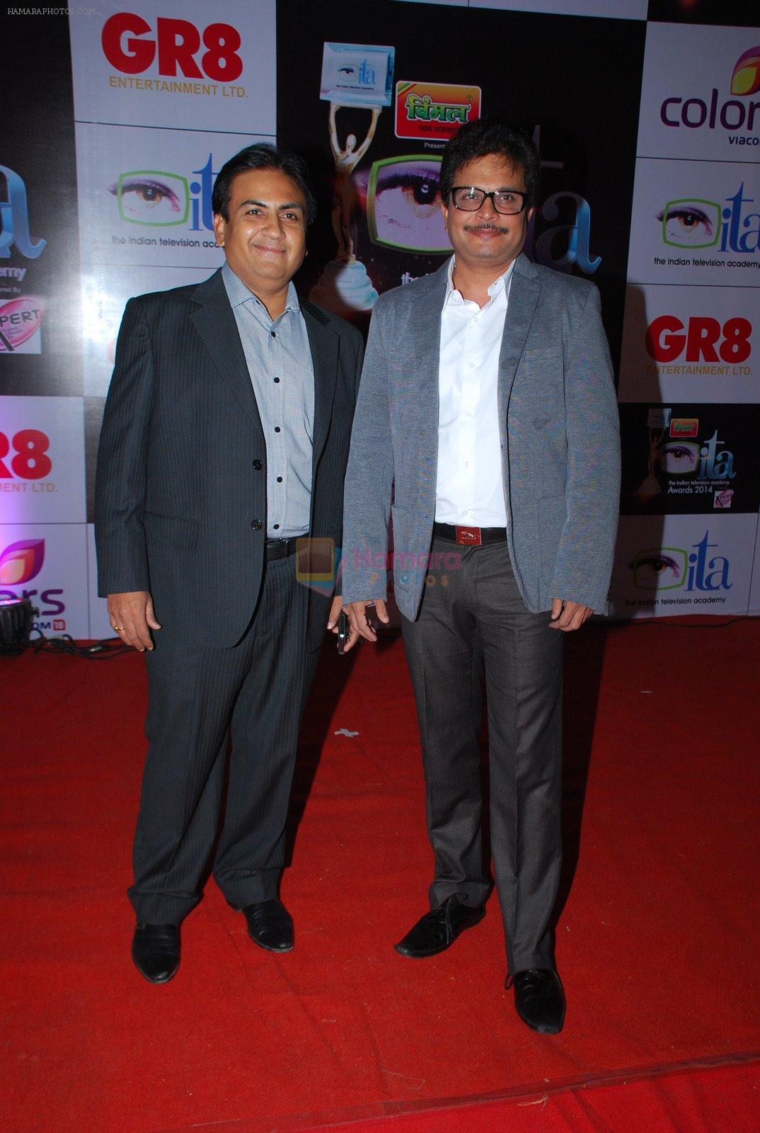 Dilip Joshi at ITA Awards red carpet in Mumbai on 1st Nov 2014