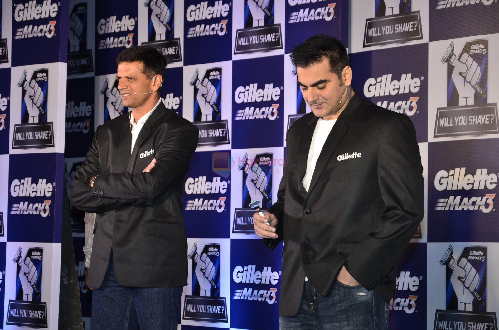 Rahul Dravid, Arbaaz Khan at Gillette promotional event in Palladium, Mumbai on 4th Nov 2014