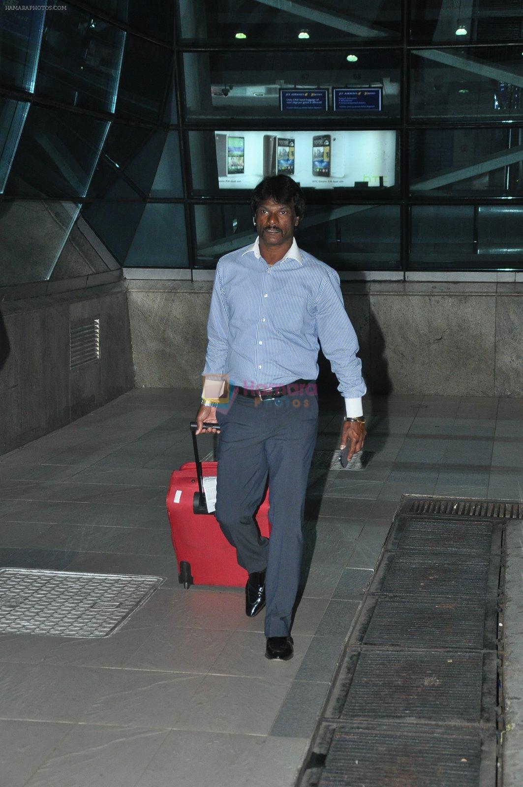 Dhanraj Pillay snapped in Airport on 4th Nov 2014