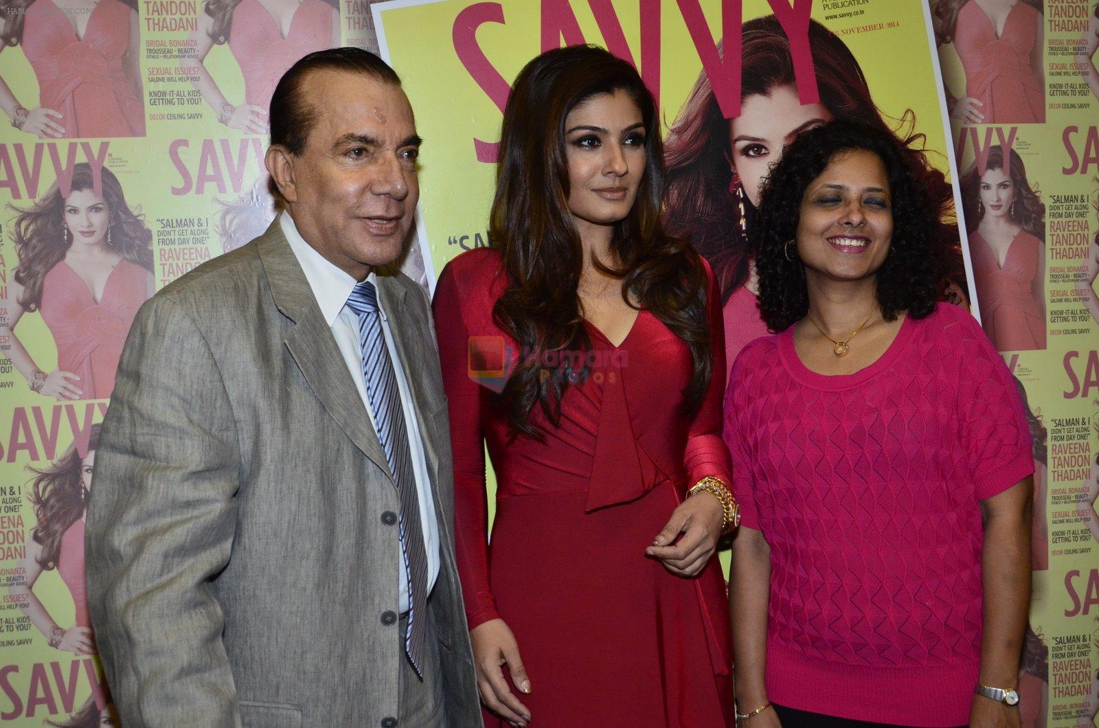 Raveena Tandon launches Savvy new cover in Mumbai on 7th Nov 2014