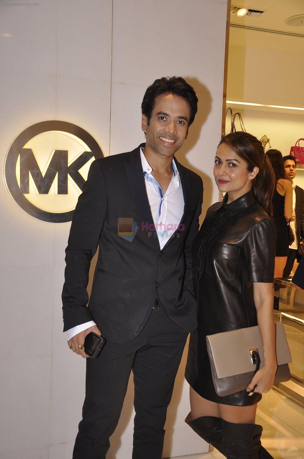 Tusshar Kapoor, Amrita Arora at Michael Korrs store launch in Palladium, Mumbai on 7th Nov 2014