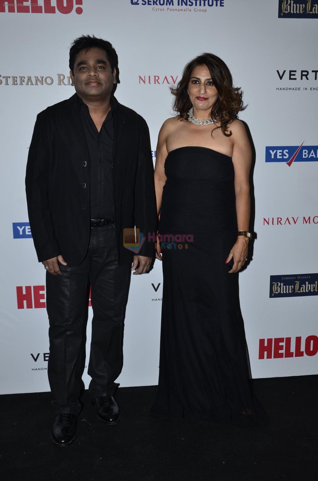 A r Rahman at Hello Hall of fame red carpet 2014 in Mumbai on 9th Nov 2014