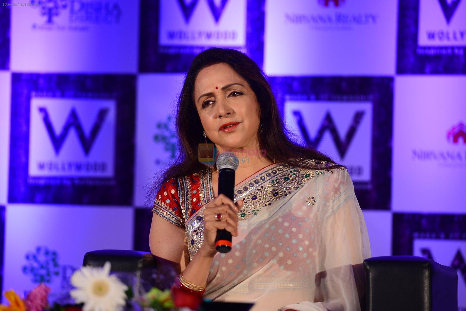 Hema Malini at the launch of Wollywood, Wada's first integrated Bollywood inspired township in Mumbai on 11th Nov 2014
