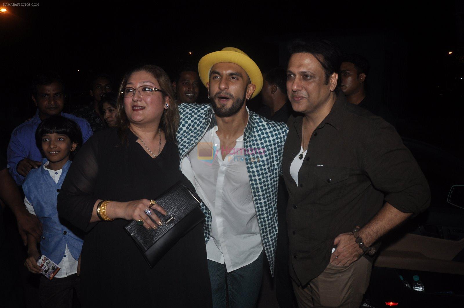 Ranveer Singh, Govinda at the Special screening of Kill Dil in Chandan on 14th Nov 2014