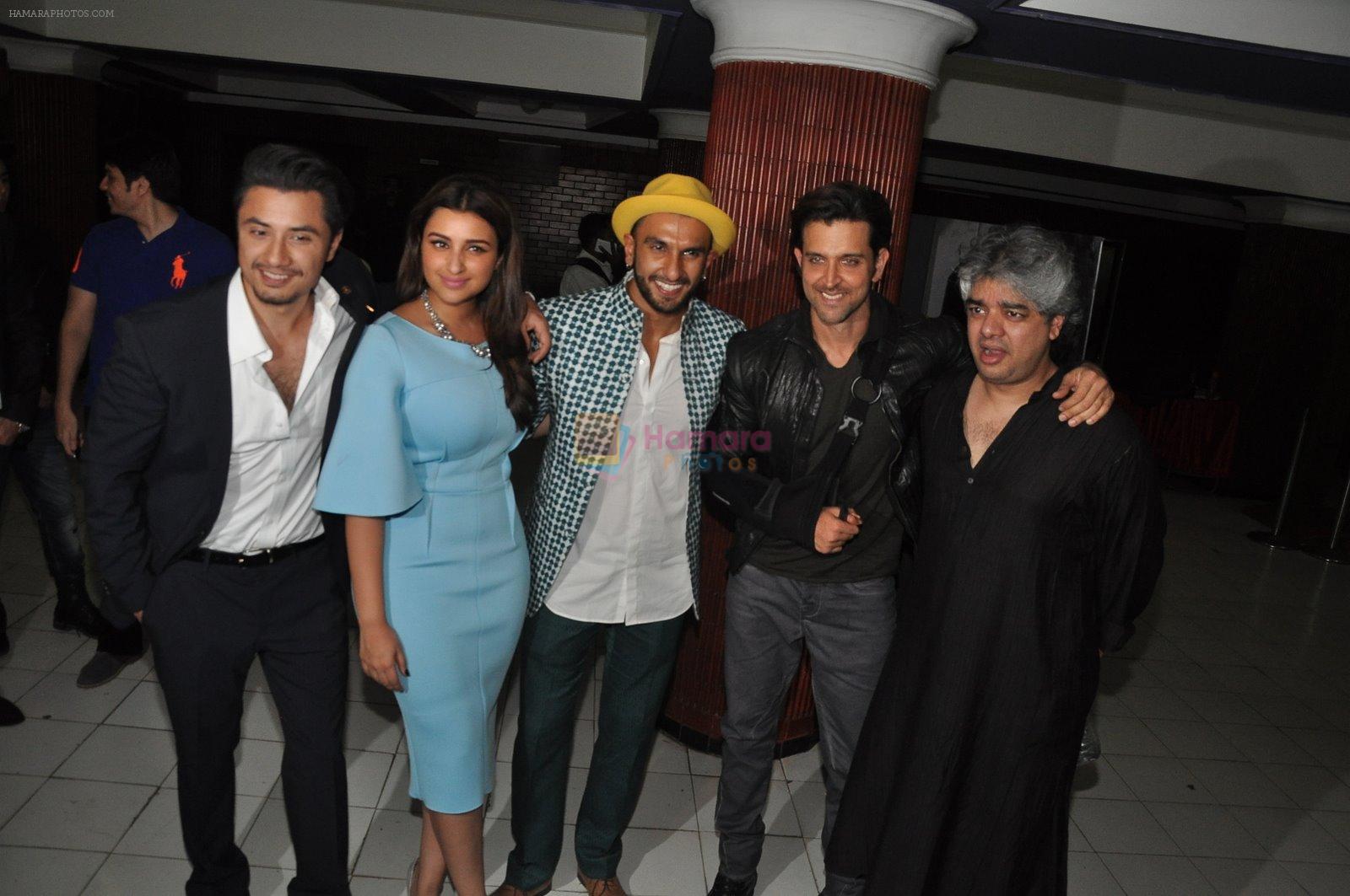 Ali Zafar, Parineeti Chopra, Ranveer Singh, Hrithik Roshan, Shaad Ali at the Special screening of Kill Dil in Chandan on 14th Nov 2014