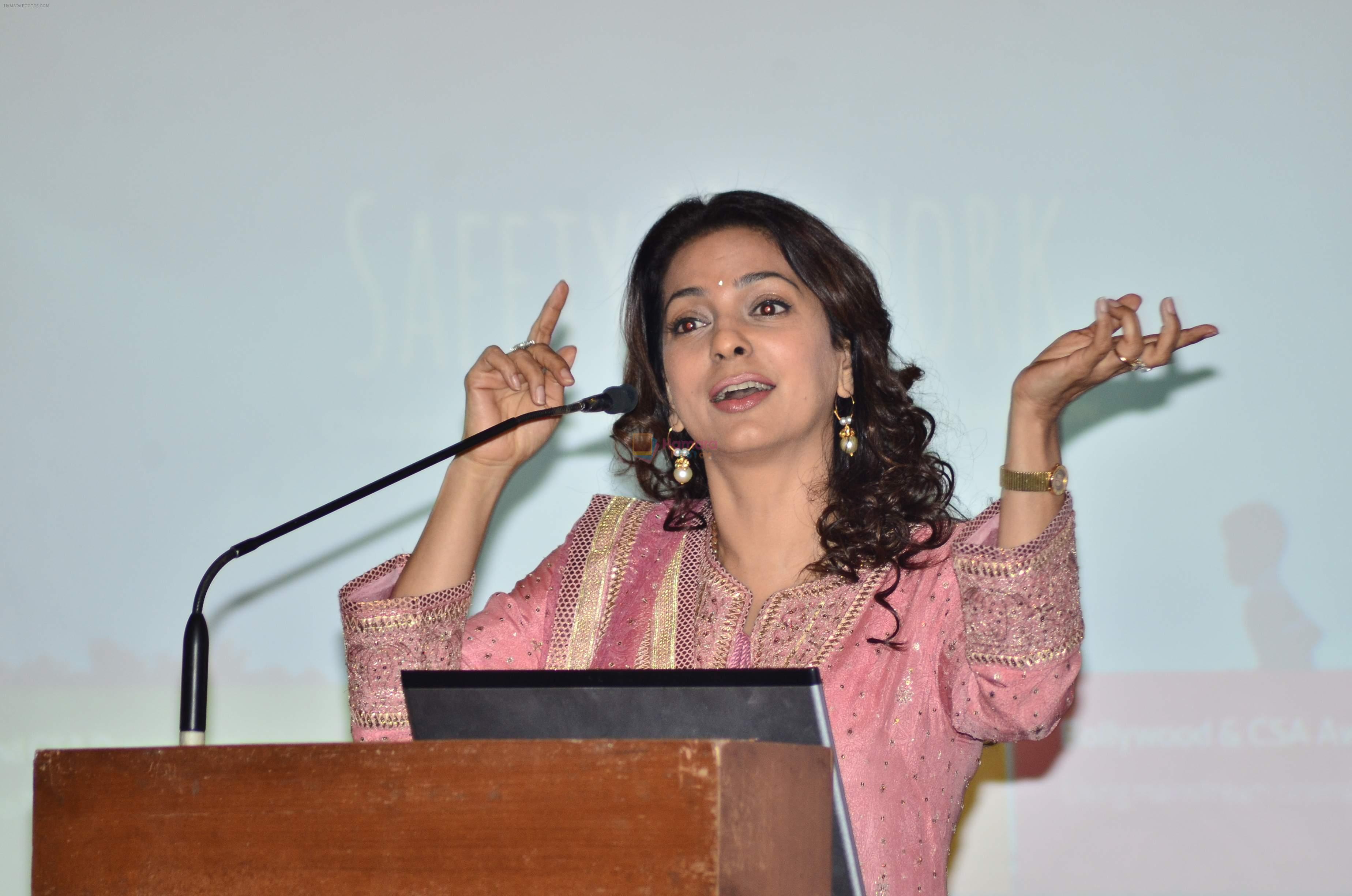Juhi Chawla at the launch of India's first online portal on Child Sexual Abuse called www.aarambhindia.org on 18th Nov 2014