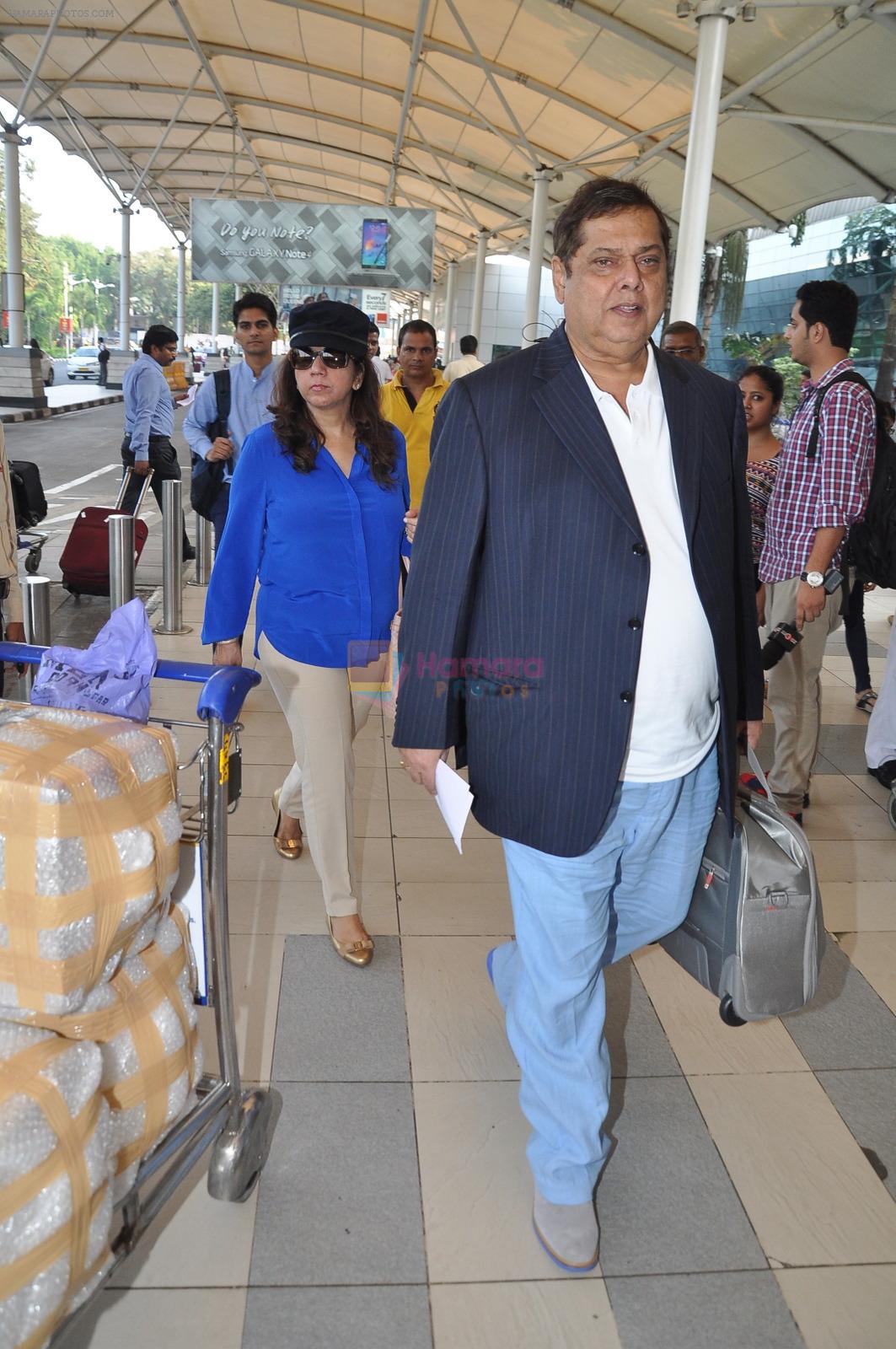 David Dhawan leave for Arpita Khan's Wedding in Mumbai on 18th Nov 2014