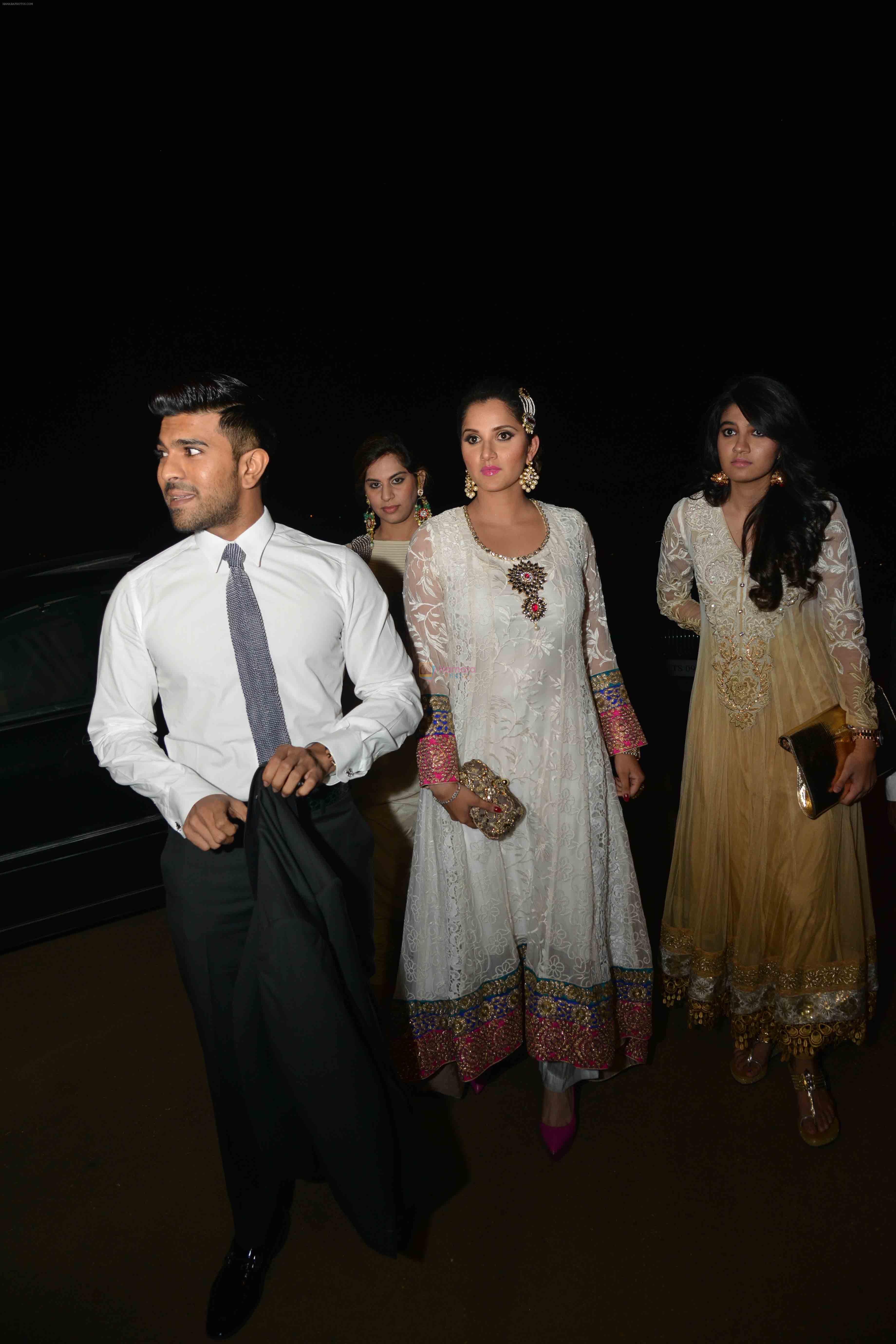 Sania Mirza at Arpita Khan's Marriage at Flaknuma Palace on 20th Nov 2014
