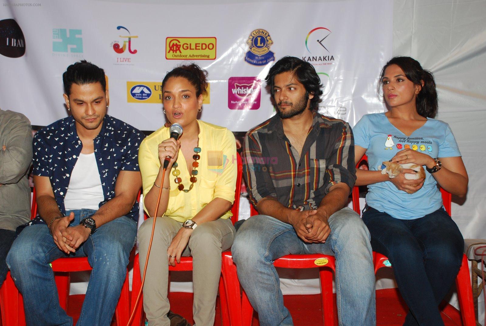 Richa Chadda, Sandhya Mridul, Ali Fazal, Kunal Khemu at pet adoption in Juhu, Mumbai on 23rd Nov 2014