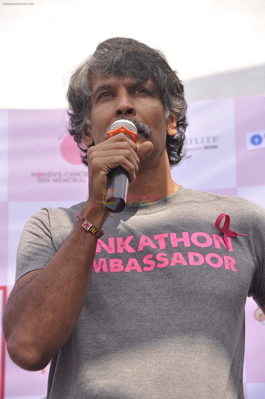 Milind Soman announce 3rd edition of Pinkathon in Palladium, Mumbai on 25th Nov 2014