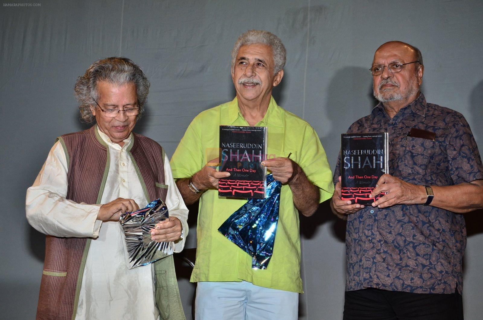 Shyam Benegal, Anil Dharker at Naseeruddin Shah's book launch in NCPA, Mumbai on 26th Nov 2014