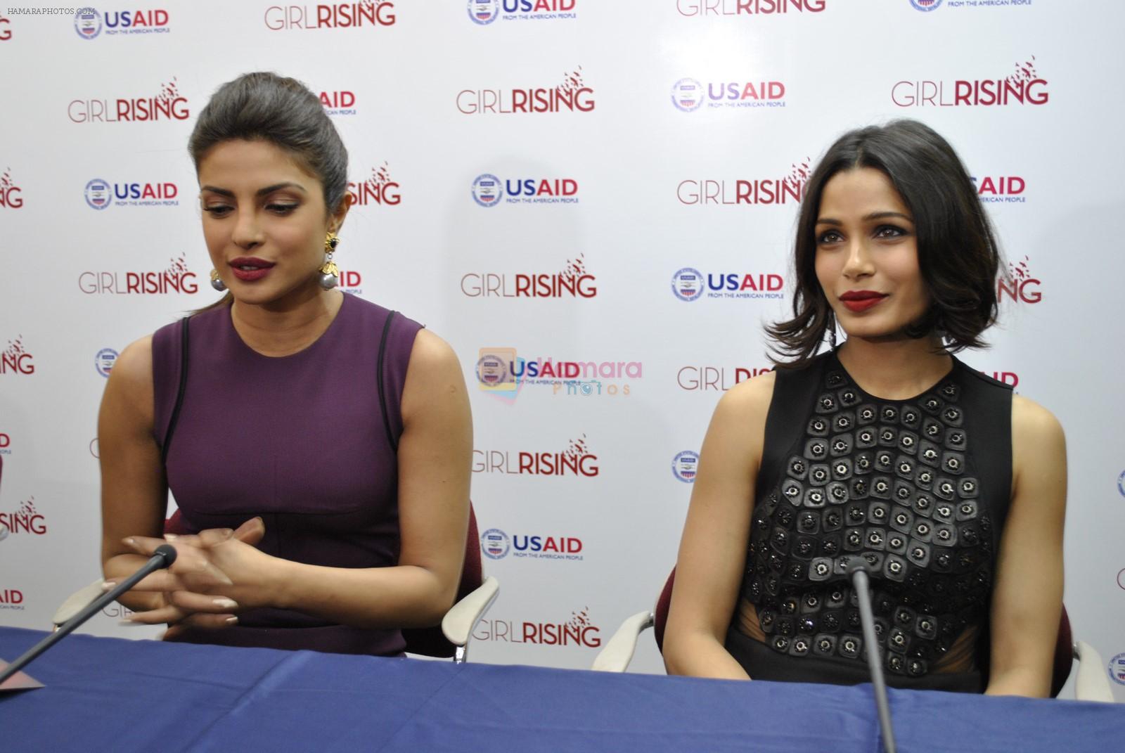 Priyanka Chopra, Freida Pinto support and promote -Girl Rising- India on 29th Nov 2014