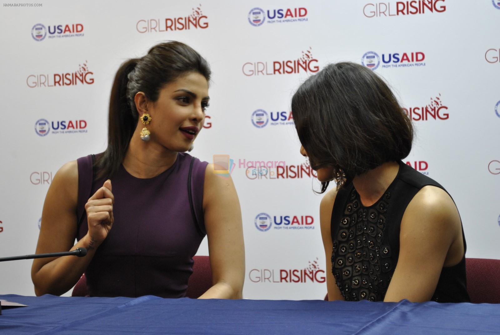 Priyanka Chopra, Freida Pinto support and promote -Girl Rising- India on 29th Nov 2014