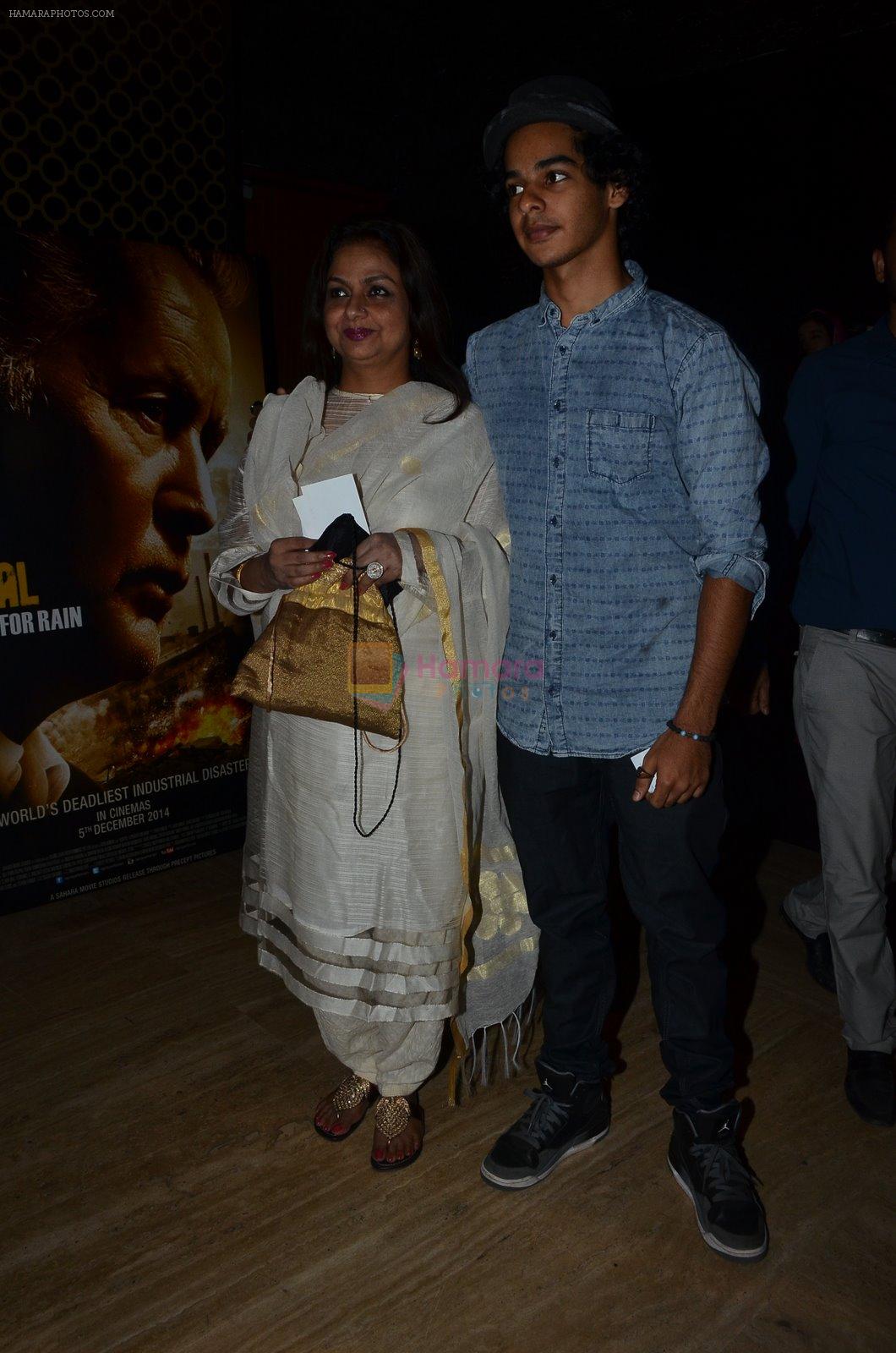 Neelima Azeem, Ishaan Khattar at Bhopal film premiere in Mumbai on 4th Dec 2014