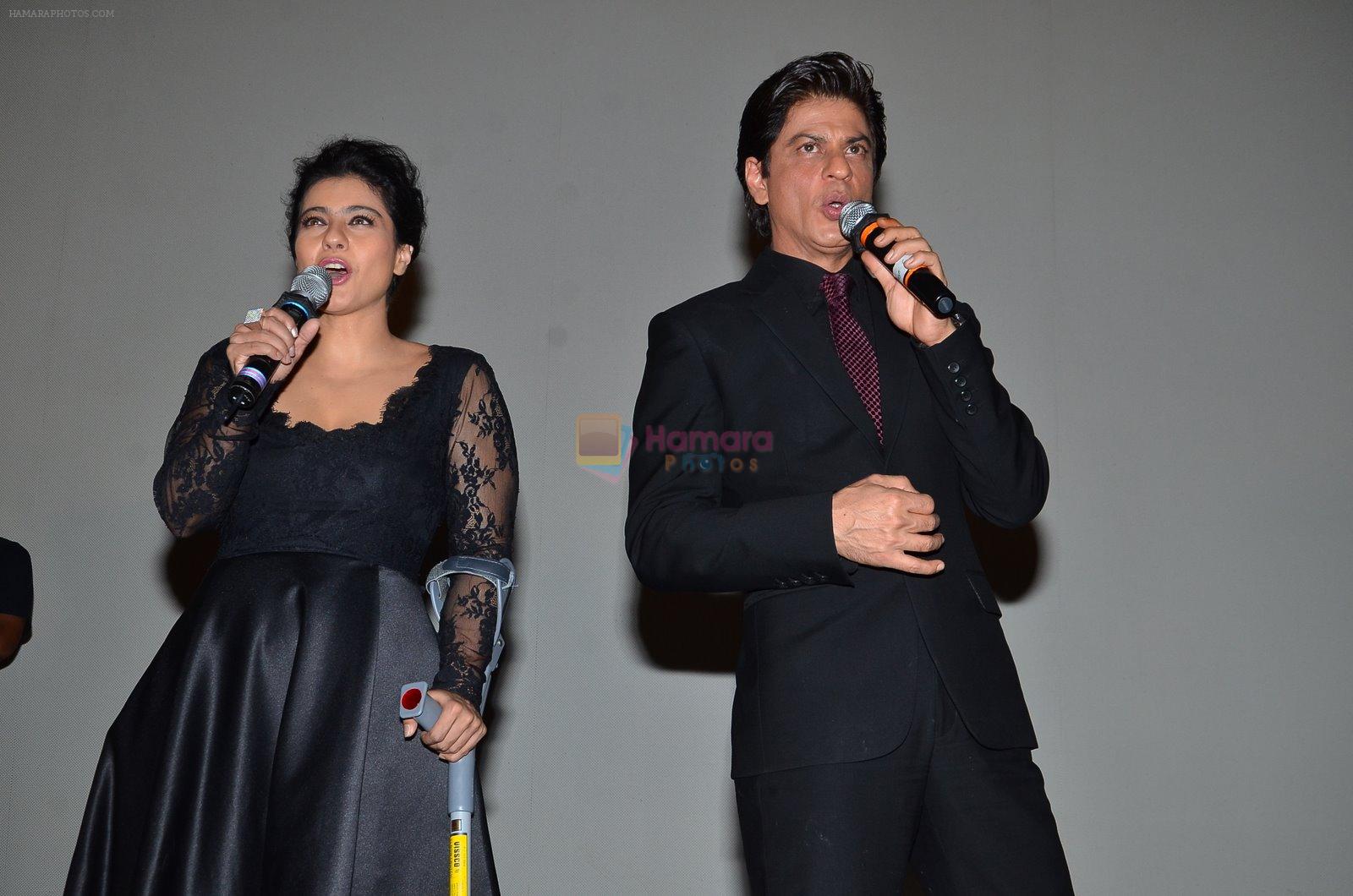 Kajol, Shahrukh Khan at DDLJ 1000 weeks in Mumbai on 12th Dec 2014