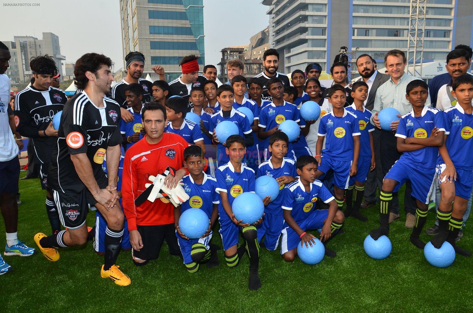 Ranbir Kapoor, Dino Morea , Aditya Roy Kapur, Shabbir Ahluwalia, Marc Robinson at Barclays Premiere League event in Bandra, Mumbai on 12th Dec 2014