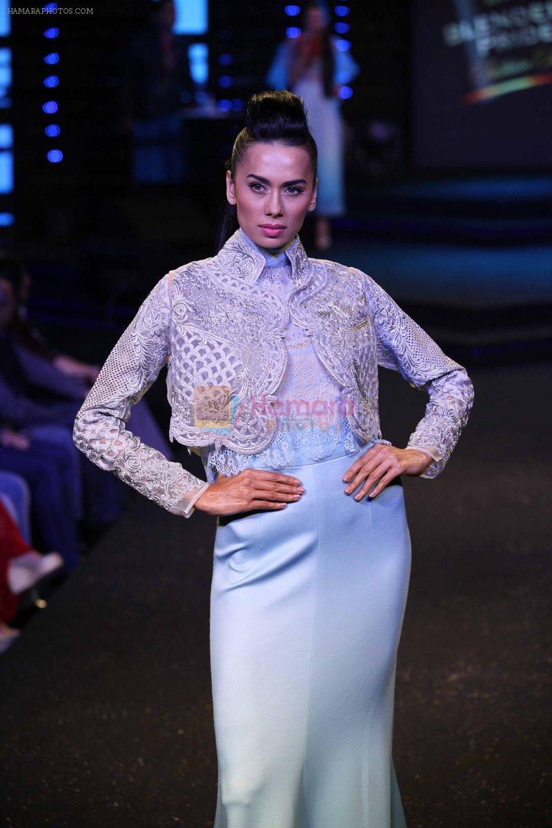 Model walk the ramp for Blenders Fashion Tour kolkata on 13th Dec 2014