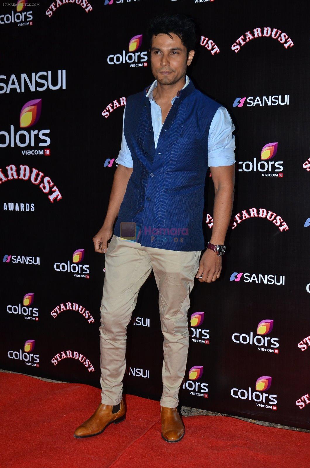 Randeep Hooda at Sansui Stardust Awards red carpet in Mumbai on 14th Dec 2014