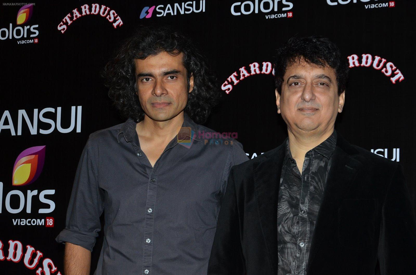 Imtiaz Ali, Sajid Nadiadwala at Sansui Stardust Awards red carpet in Mumbai on 14th Dec 2014