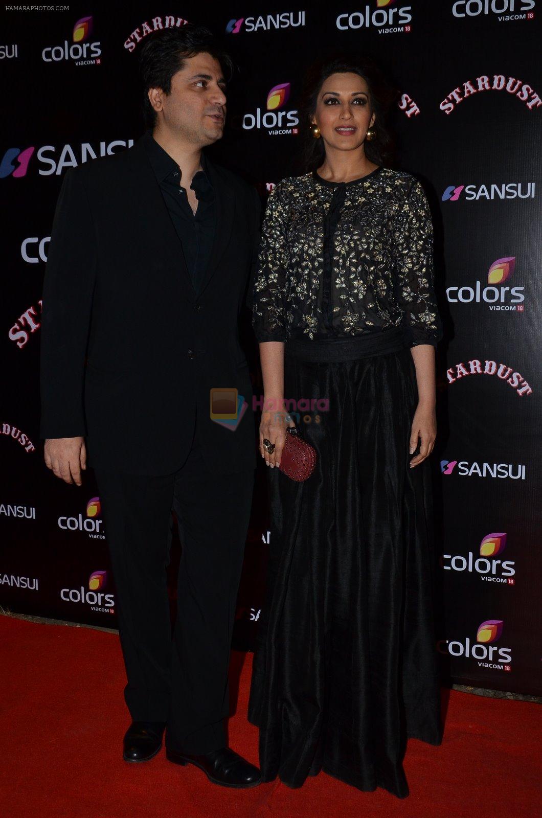 Sonali bendre, Goldie Behl at Stardust Awards 2014 in Mumbai on 14th Dec 2014
