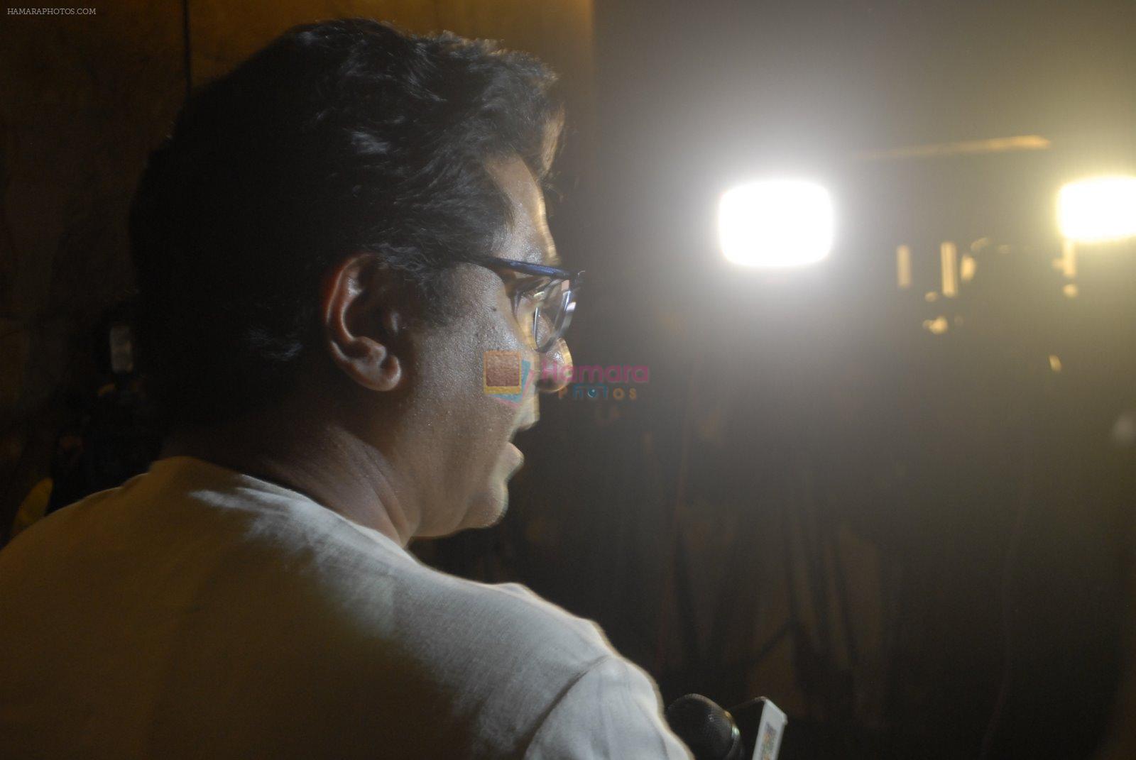 Raj Thackeray at Special screening of PK for Sachin Tendulkar & Raj Thackeray on 16th Dec 2014