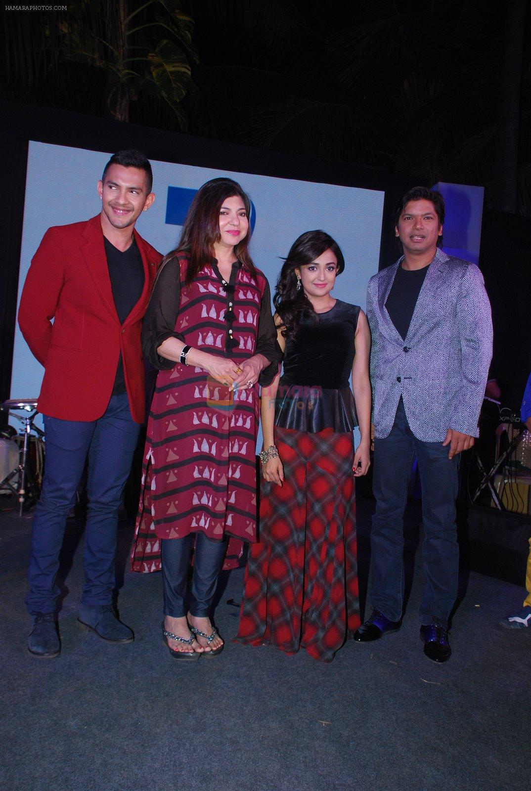 Aditya Narayan, Alka Yagnik, Shaan, Monali Thakur at Zee's concert in Band Stand, Mumbai on 17th Dec 2014