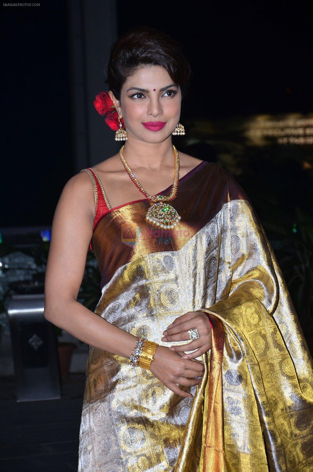 Priyanka Chopra at Shirin Morani's wedding reception in Sahara Star, Mumbai on 21st Dec 2014