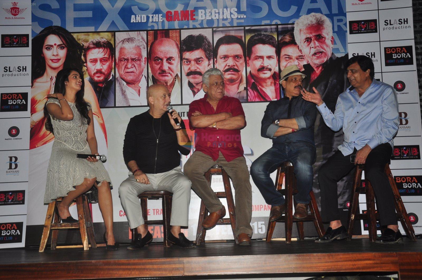 Mallika Sherawat, Om Puri, Anupam Kher at Dirty Politics film promotions in Bora Bora on 21st Dec 2014