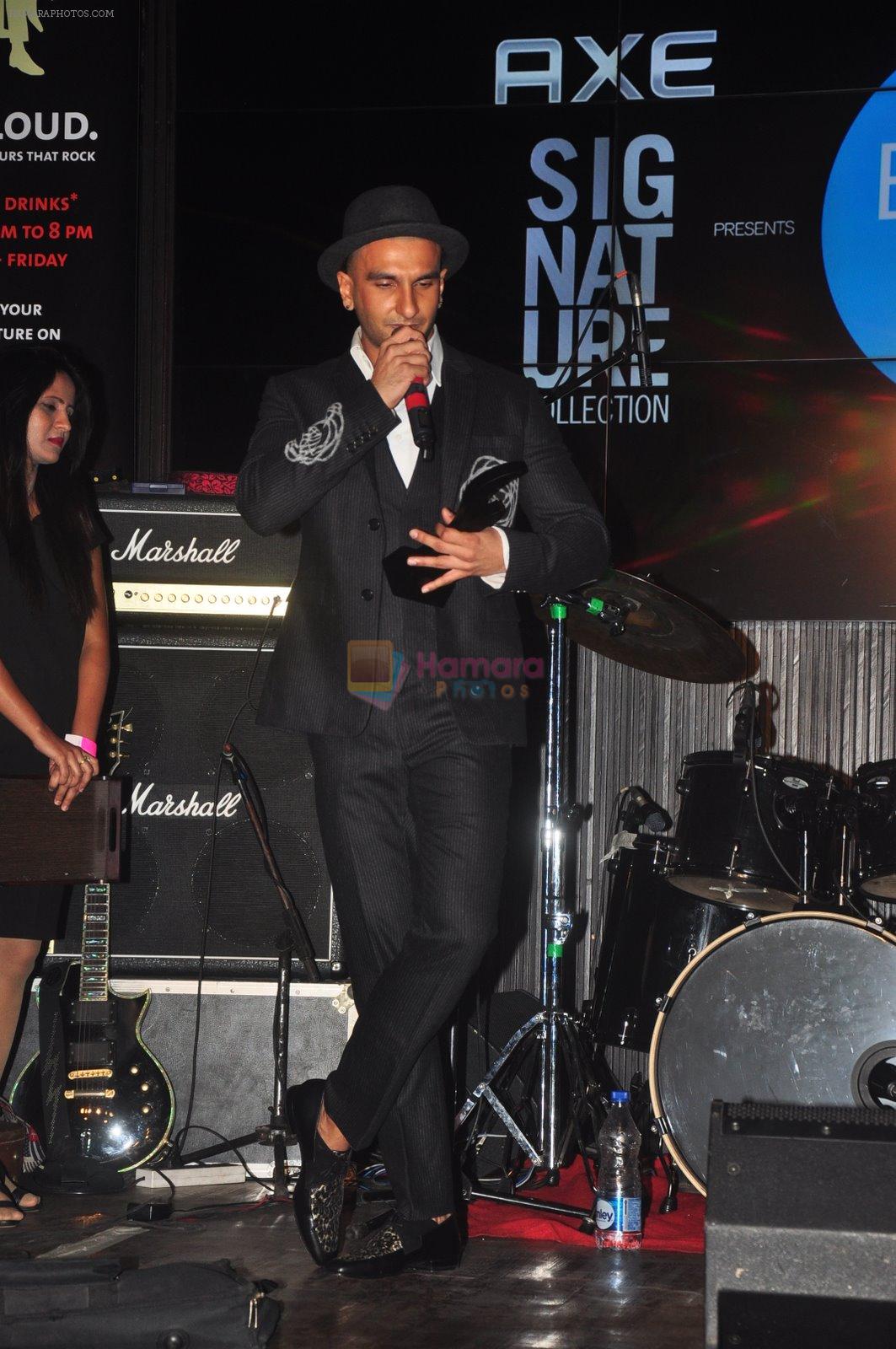 Ranveer Singh at Fhm bachelor of the year bash in Hard Rock Cafe on 22nd Dec 2014
