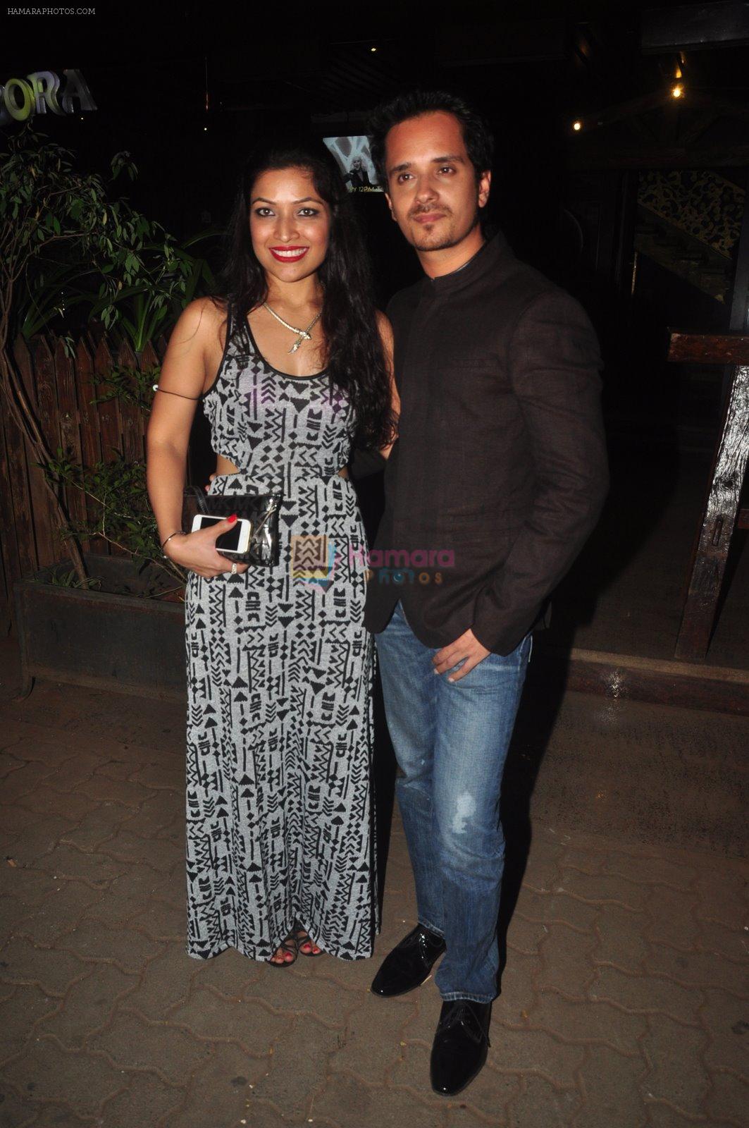 Raghav Sachar, Amita Pathak  at Alone trailer hit bash in Bora Bora, Mumbai on 22nd Dec 2014