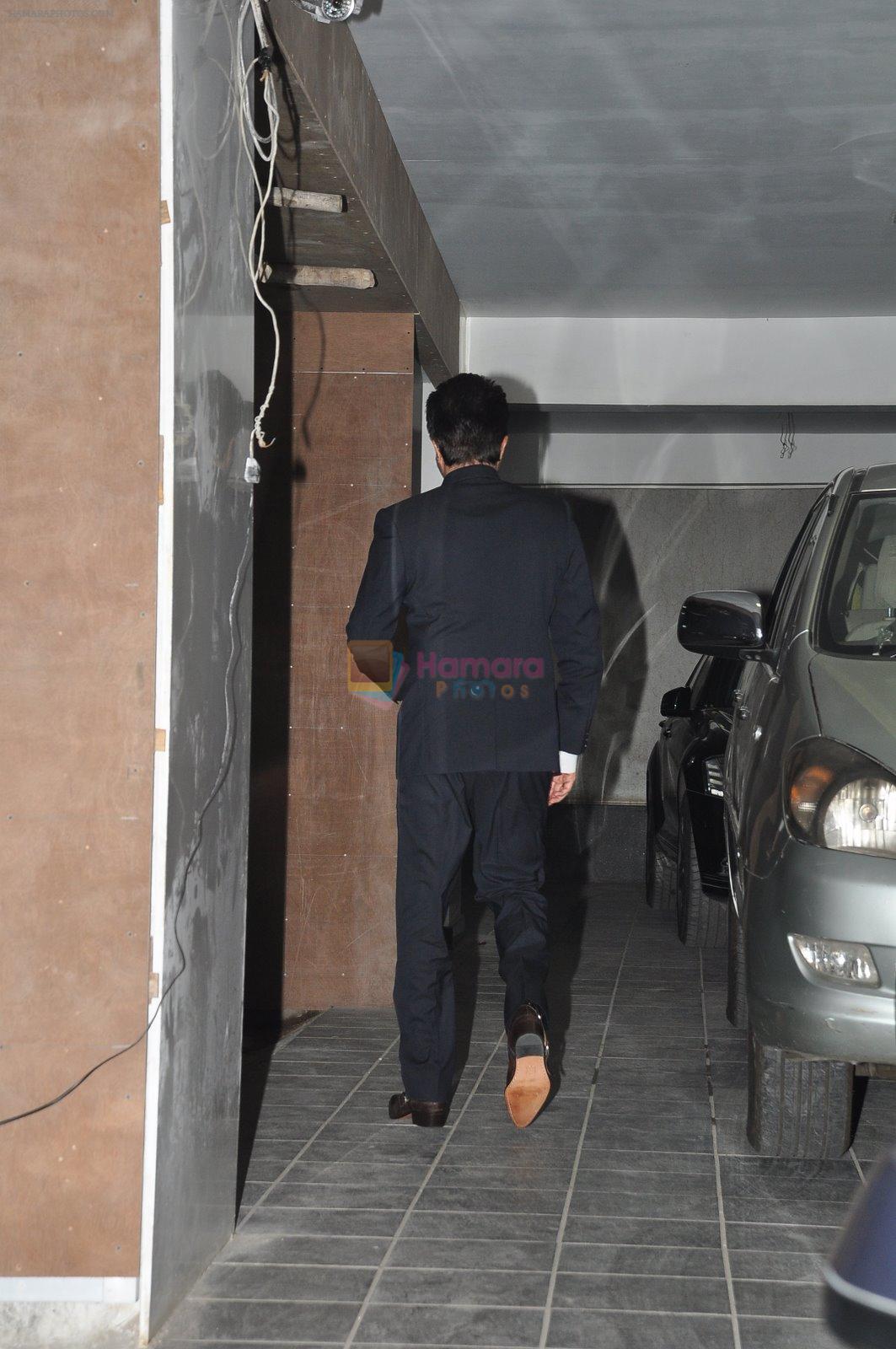 Anil Kapoor snapped at Aamir's house on 22nd Dec 2014