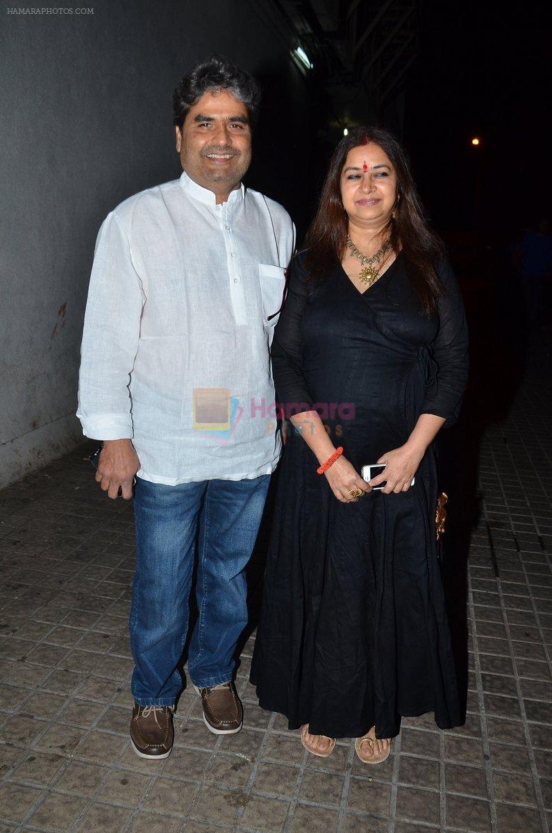 Vishal Bharadwaj, Rekha Bharadwaj at Premiere of Ugly in PVR, Juhu on 23rd Dec 2014