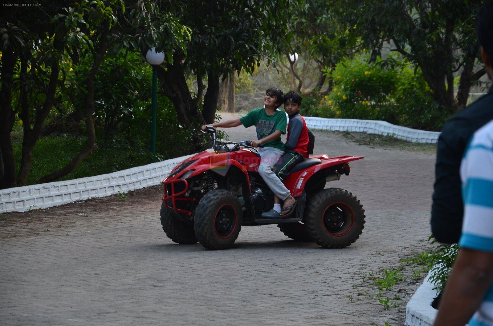 enjoys atv ride at panvel farm house on 27th Dec 2014