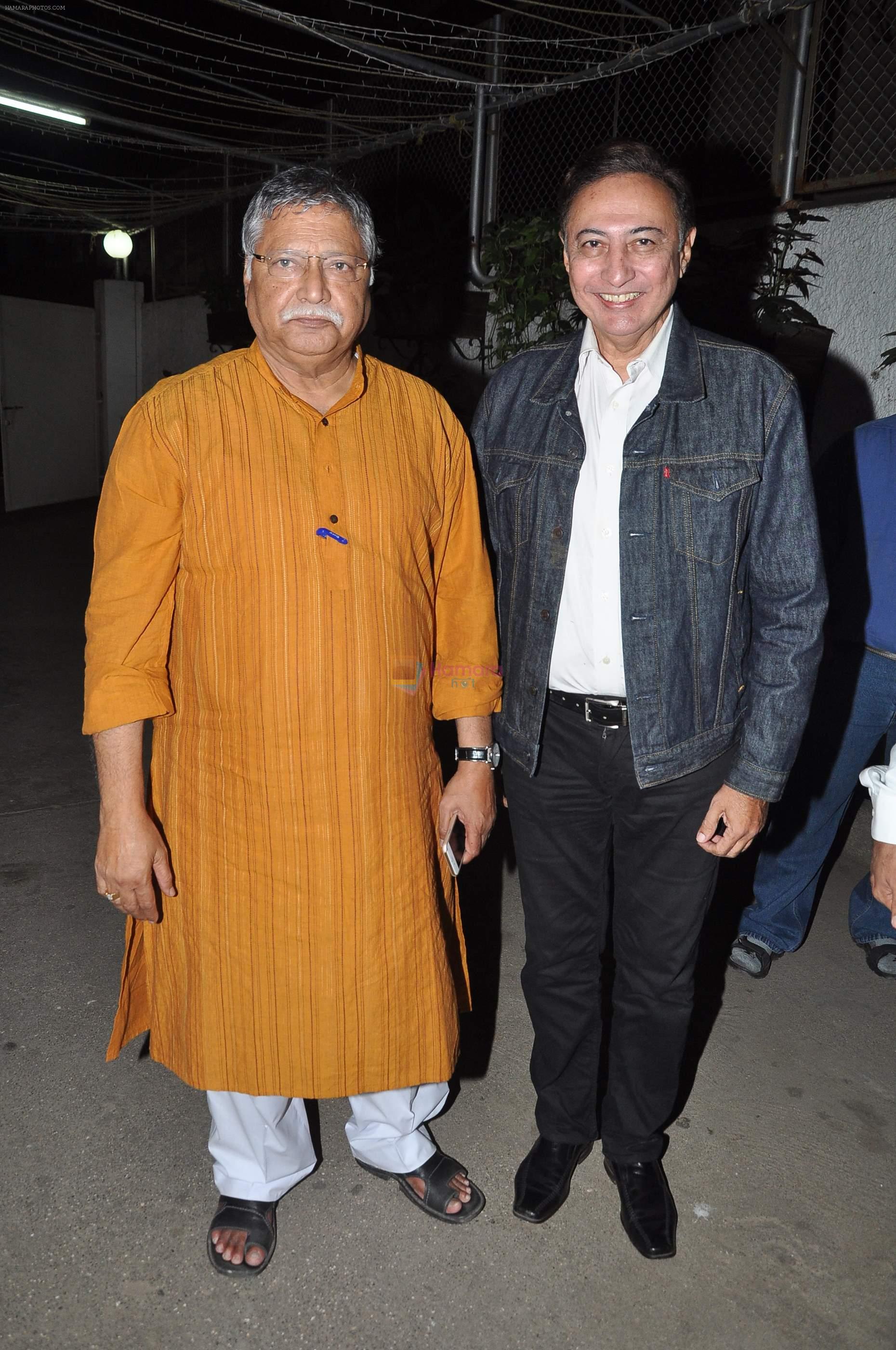 Vikram Gokhale, Anang Desai at Take it Easy screening in Sunny Super Sound, Mumbai on 30th Dec 2014