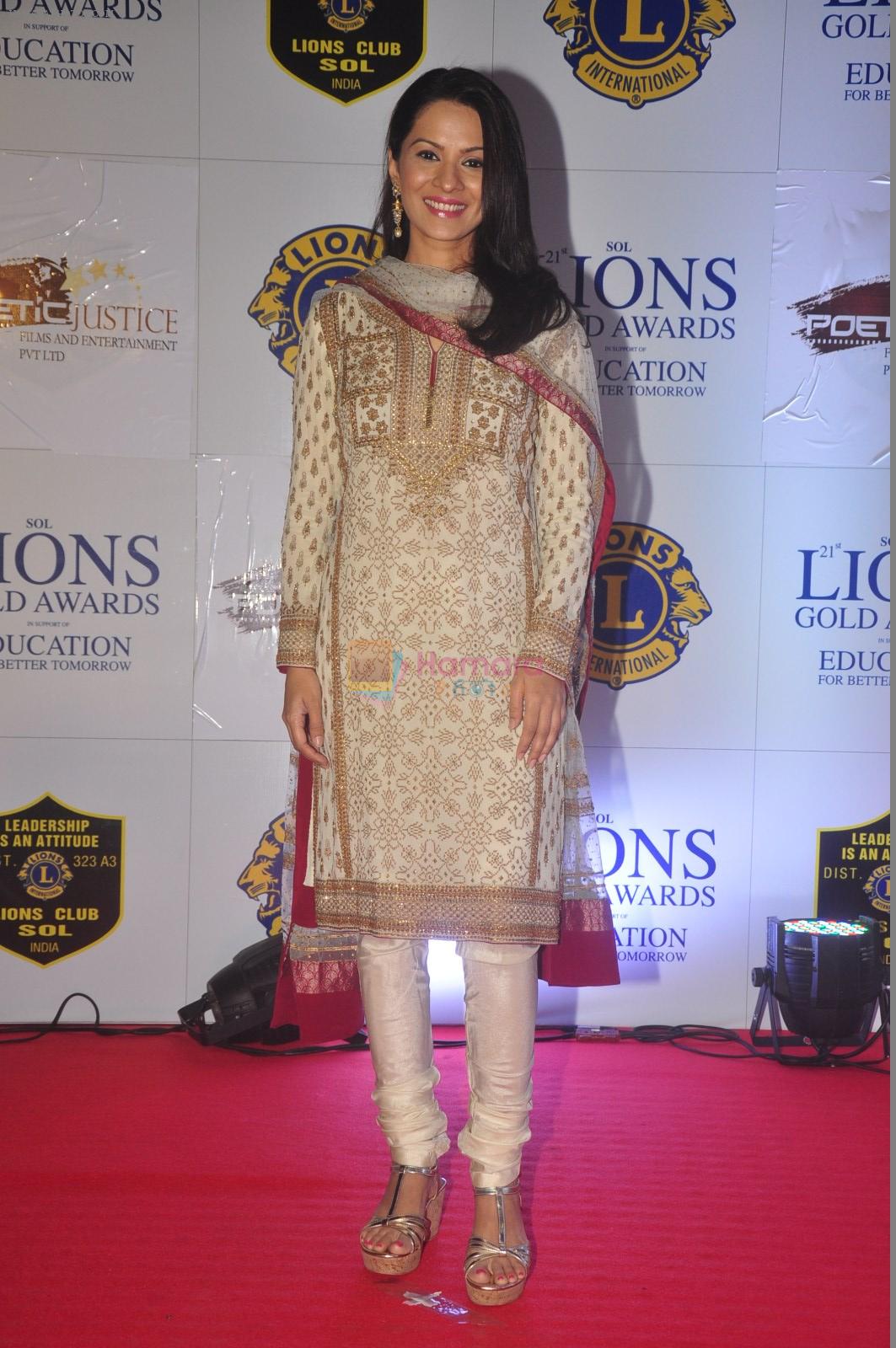 at the 21st Lions Gold Awards 2015 in Mumbai on 6th Jan 2015