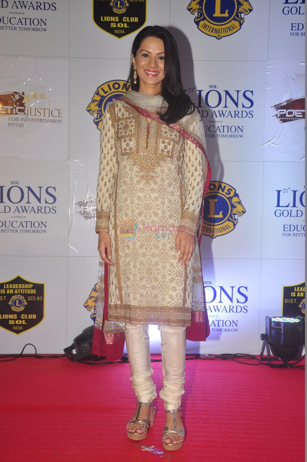 at the 21st Lions Gold Awards 2015 in Mumbai on 6th Jan 2015