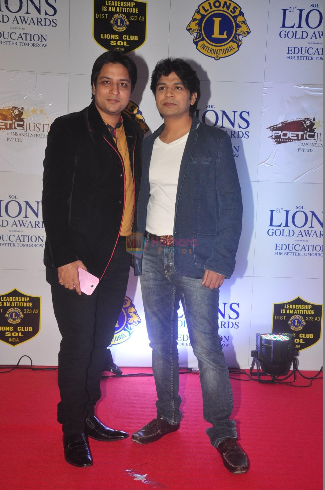 Ankit Tiwari at the 21st Lions Gold Awards 2015 in Mumbai on 6th Jan 2015