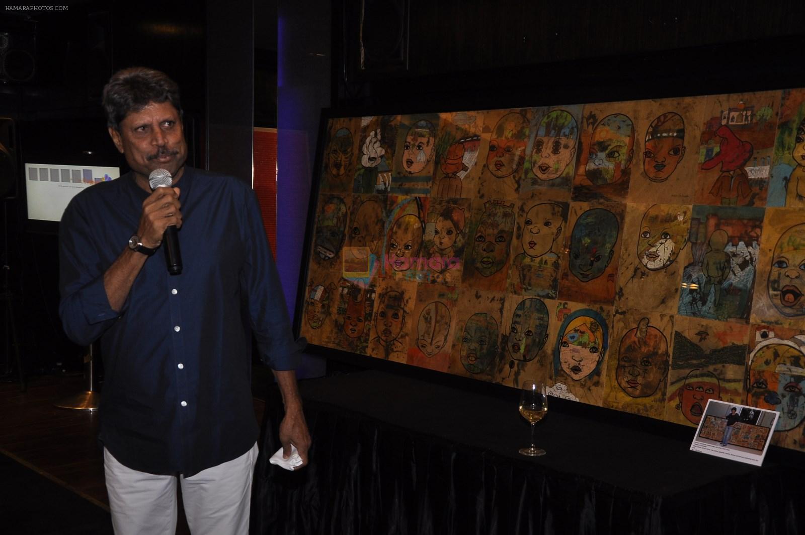 Kapil Dev's Khshi NGO at SRK's painting auction bash in Mumbai on 6th Jan 2015