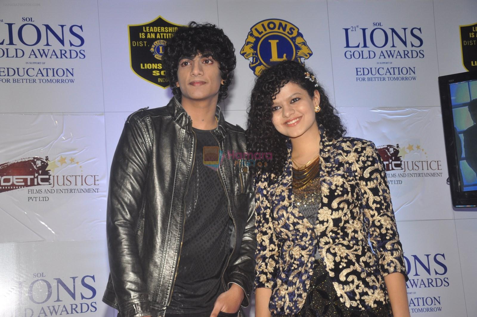 Palak Muchhal, Palaash Muchhal at the 21st Lions Gold Awards 2015 in Mumbai on 6th Jan 2015