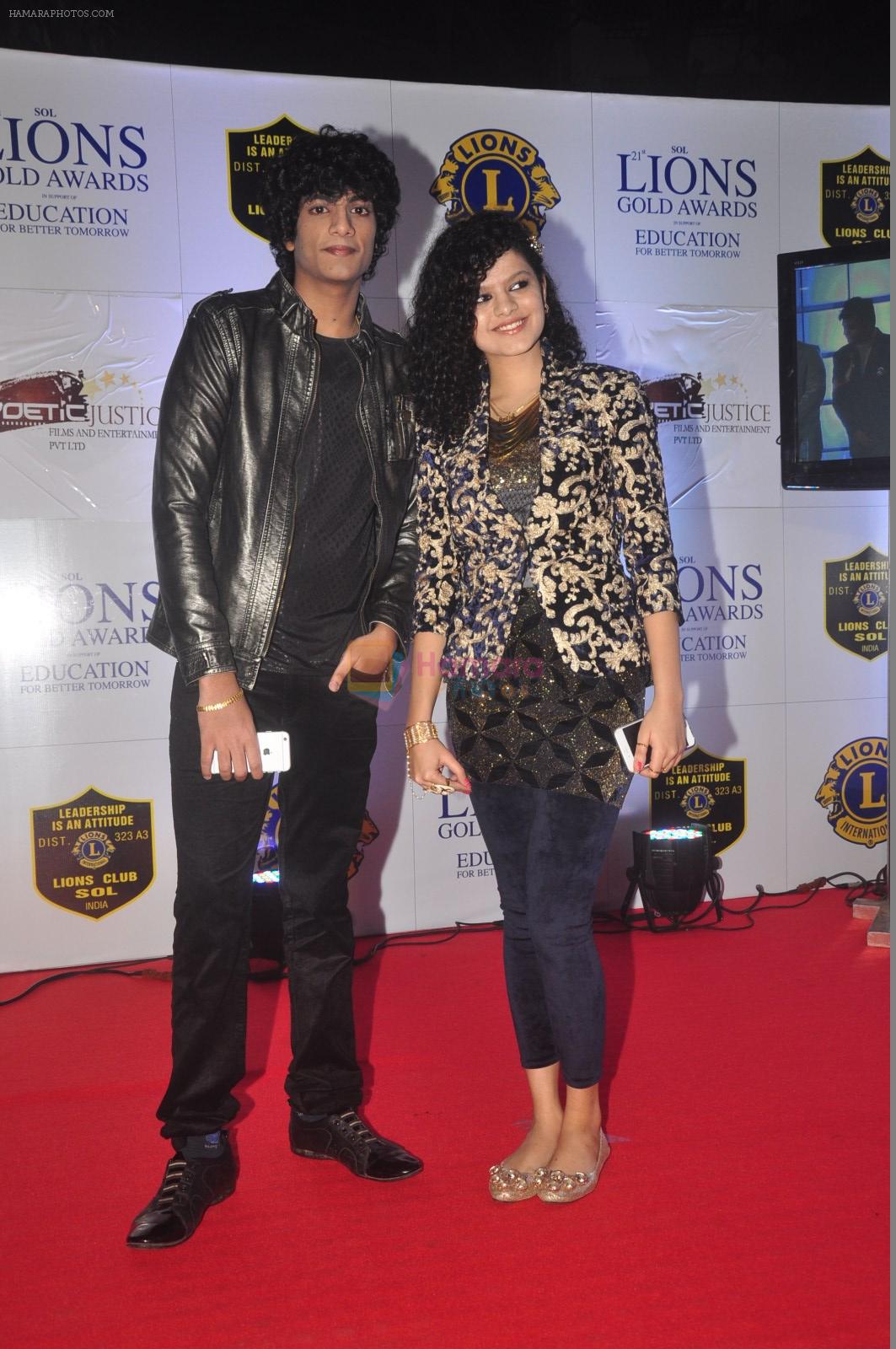 Palak Muchhal, Palaash Muchhal at the 21st Lions Gold Awards 2015 in Mumbai on 6th Jan 2015