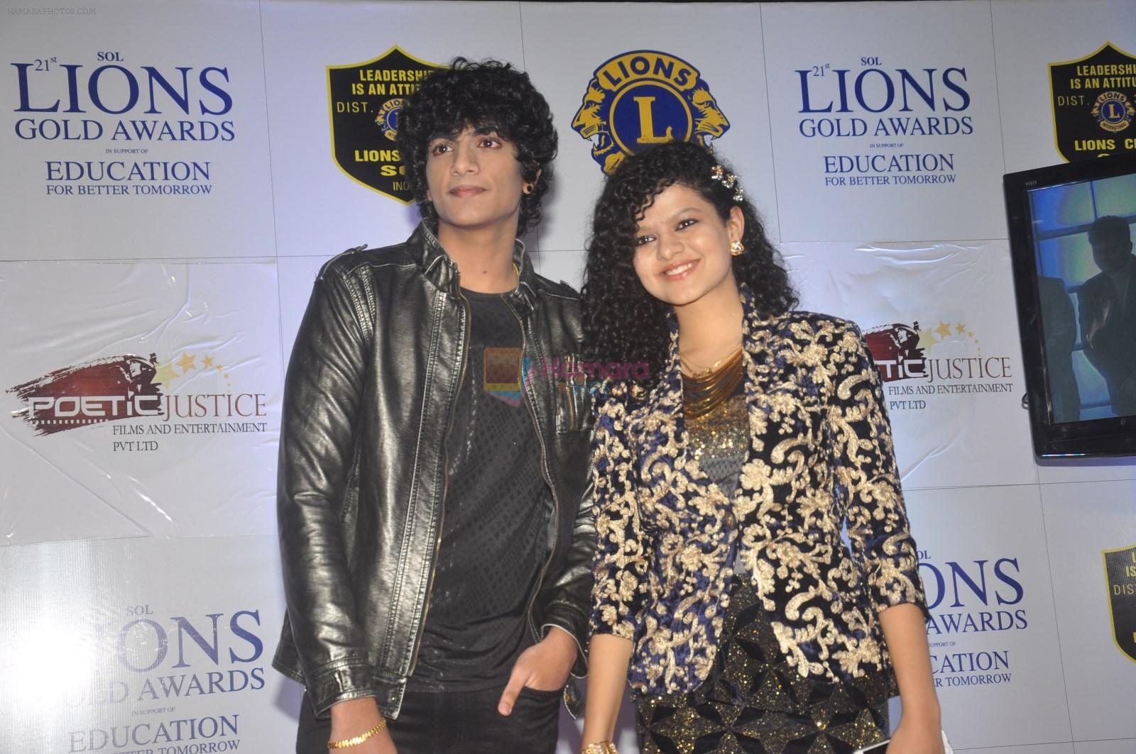 Palak Muchhal, Palaash Muchhal at the 21st Lions Gold Awards 2015 in Mumbai on 6th Jan 2015