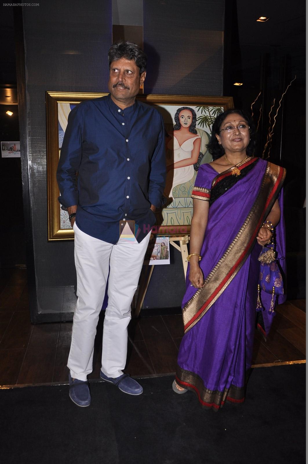 Kapil Dev's Khshi NGO at SRK's painting auction bash in Mumbai on 6th Jan 2015