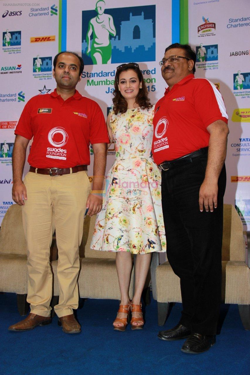 Dia Mirza supports Swades NGO for SCMM Marathon in Mumbai on 12th Jan 2015