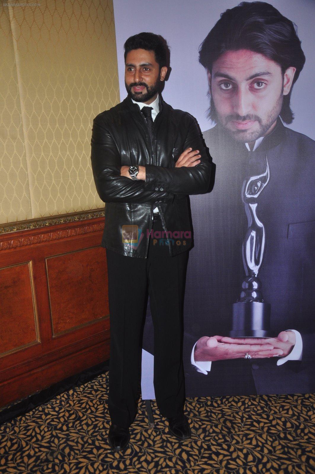 Abhishek Bachchan announces filmfare awards in Leela Hotel, Mumbai on 12th Jan 2015