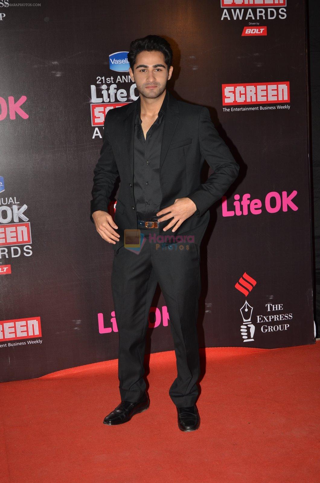 Armaan Jain at Life Ok Screen Awards red carpet in Mumbai on 14th Jan 2015