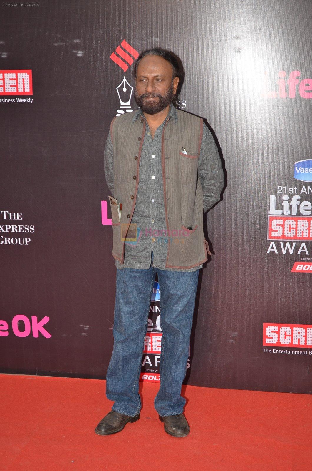 Ketan Mehta at Life Ok Screen Awards red carpet in Mumbai on 14th Jan 2015