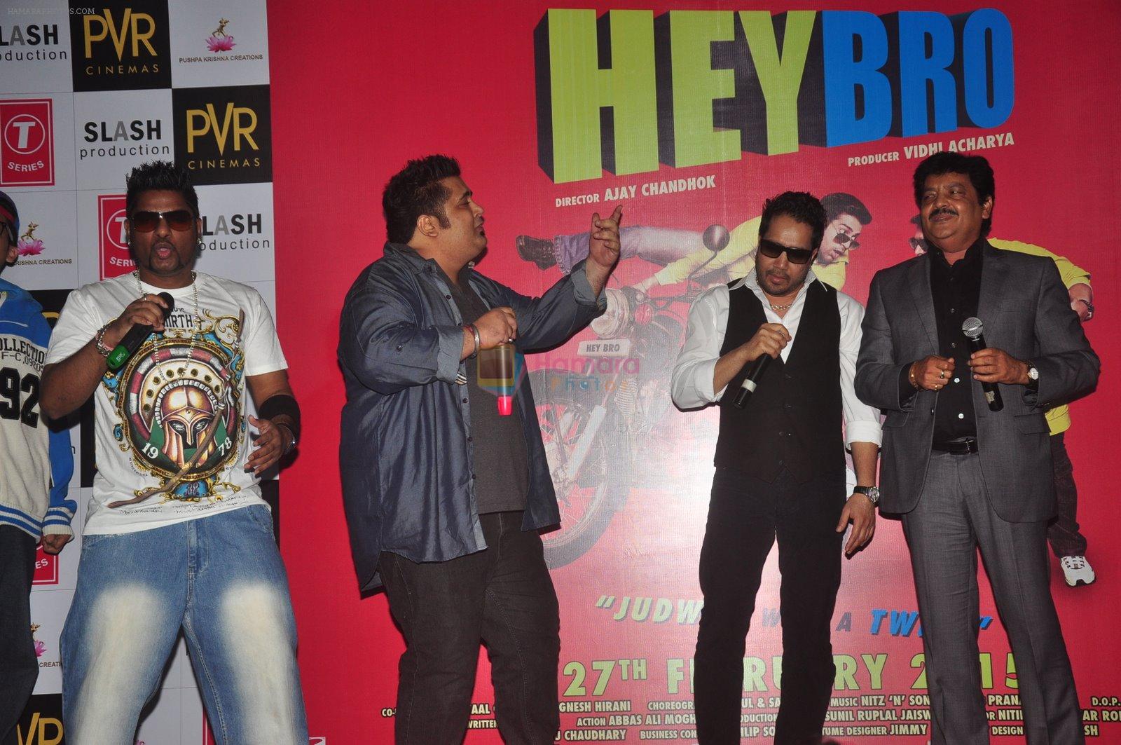 Mika Singh, Udit Narayan at Hey Bro launch in PVR on 15th Jan 2015