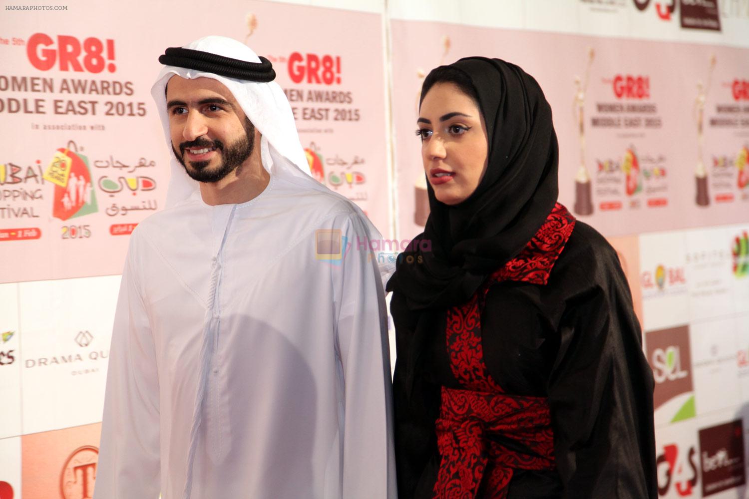 at the Red Carpet of THE GR8! Women Awards-ME 2015, held on the 12th January 2015 at Sofitel, Palms, Dubai