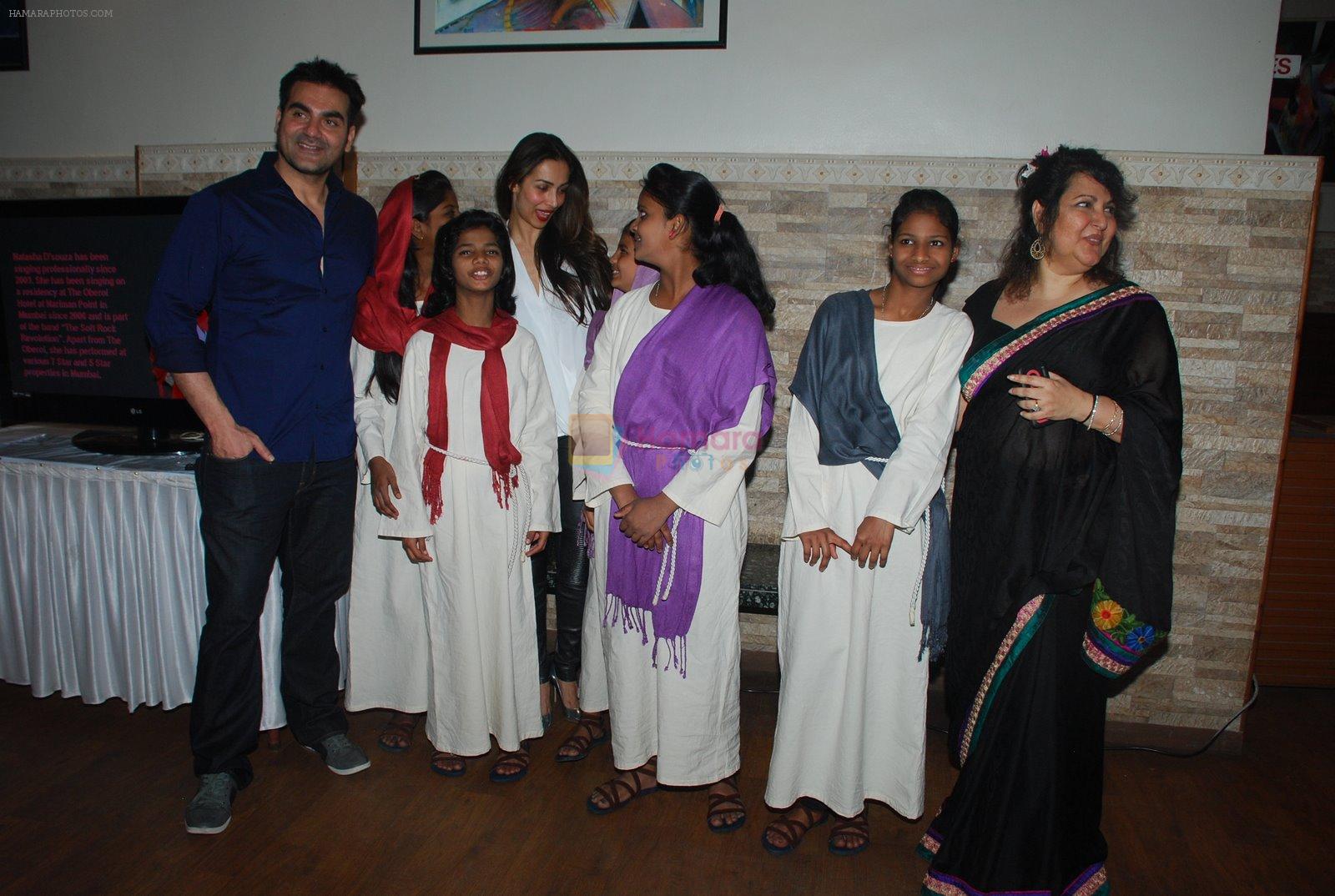 Malaika Arora Khan, Arbaaz Khan, Raell Padamsee attend Jesus Super Christ play in St Andrews, Mumbai on 16th Jan 2015