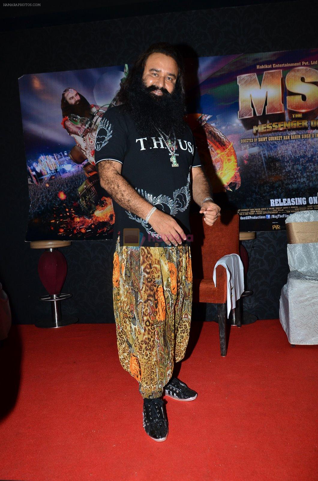 Gurmeet Ram Rahim Singh at MSG Messenger Of God film promotions in J W Marriott, Mumbai on 19th Jan 2015